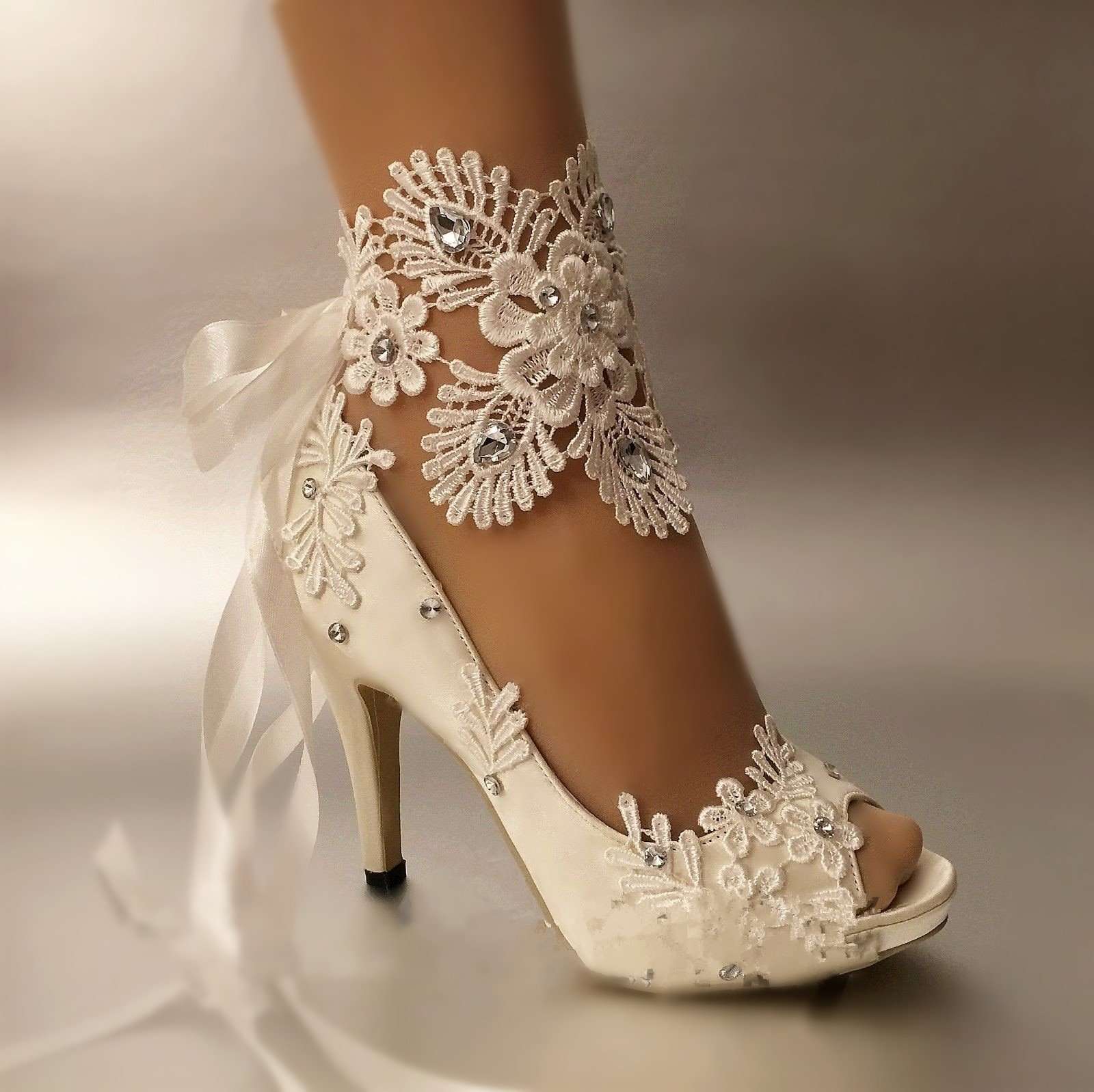 Aliexpress.com : Buy Dress Shoes Women Pumps Open toe lace ...