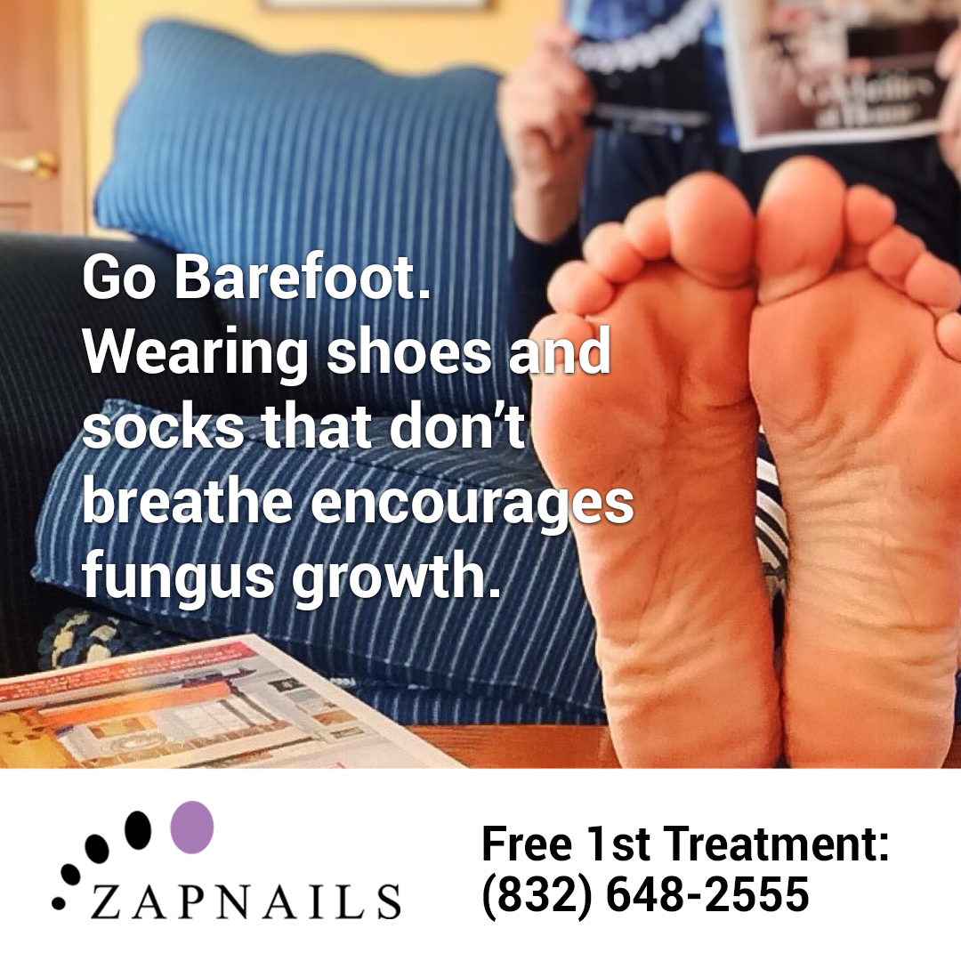 Go barefoot more often to help prevent toenail fungus ...