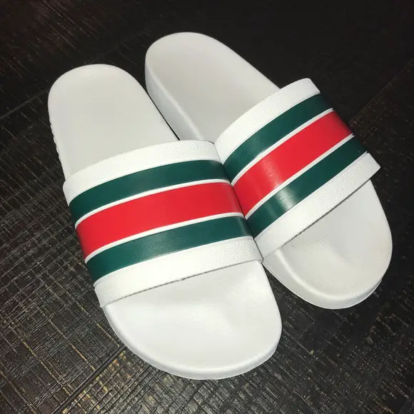 Gucci Flip Flops Mens White - LoveShoesClub.com