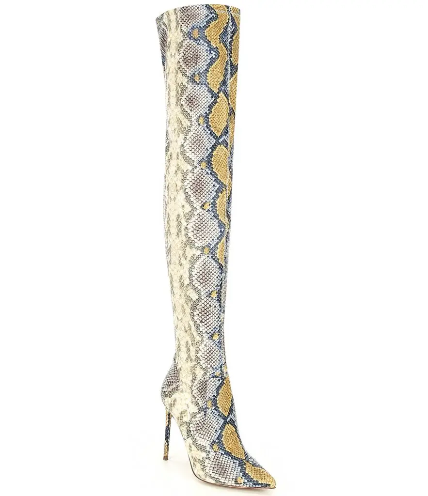 Steve Madden Snake Print Boots - LoveShoesClub.com